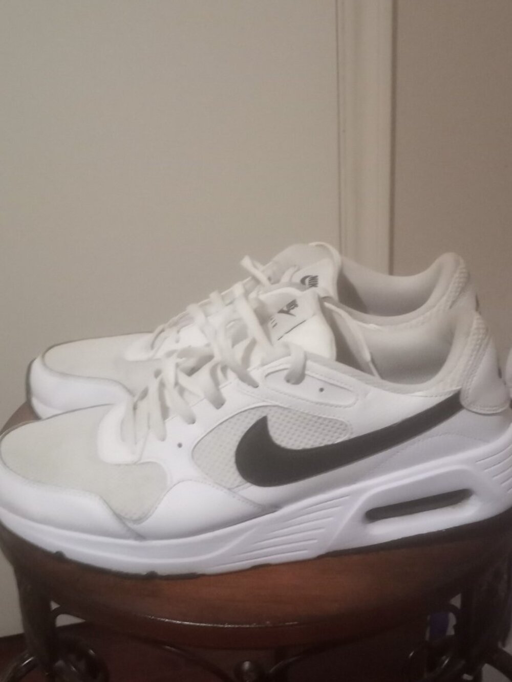 Nike Air Max SC Men's Shoes Size 13 White Black Sneakers CW4555-102 Walking Gym - Picture 9 of 12